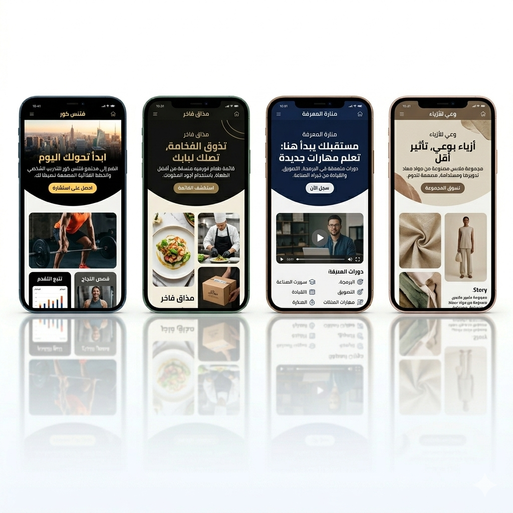 تصميم مواقع ومنصات 150 ريال للصفحة